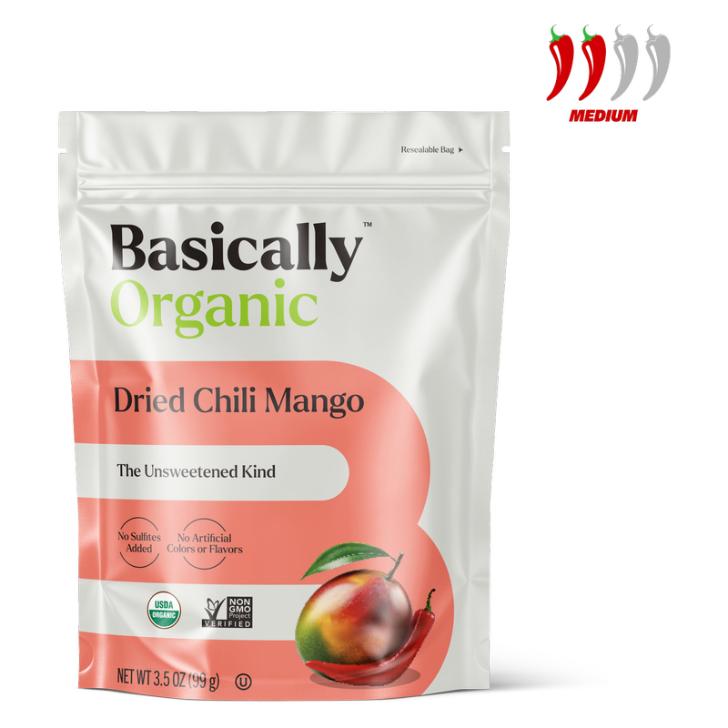Basically Unsweetened Organic Dried Chili Mango