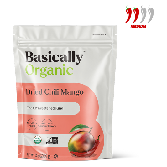 Basically Unsweetened Organic Dried Chili Mango