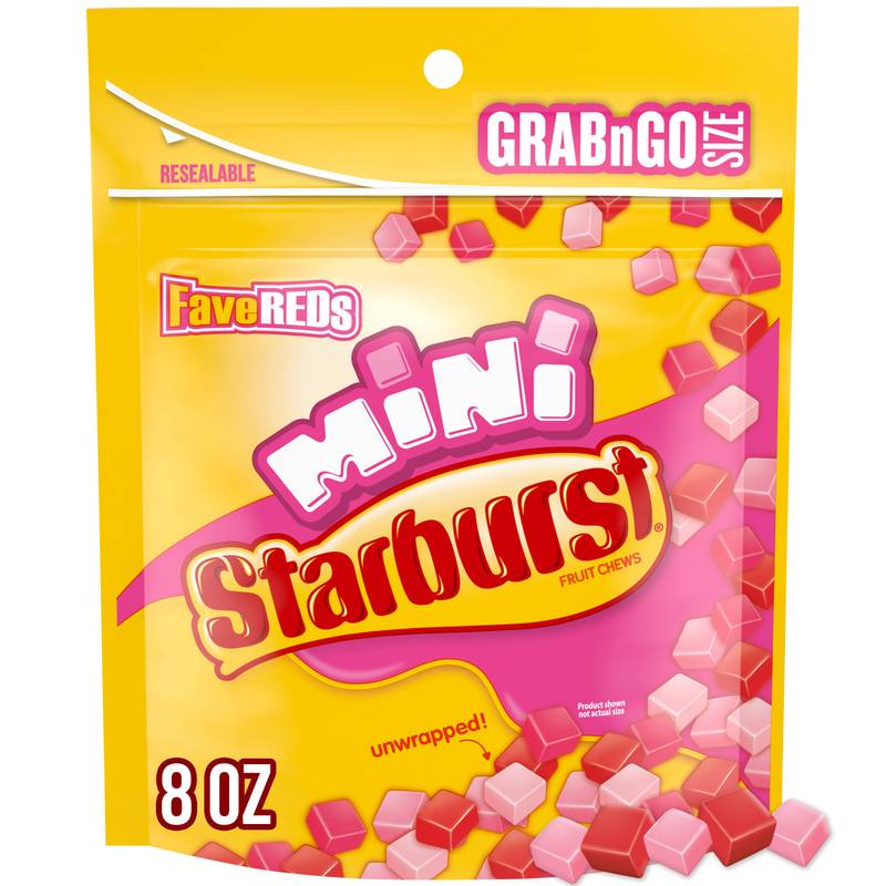 STARBURST Favereds Fruit Chewy Candy Grab N Go, 8 oz Bag