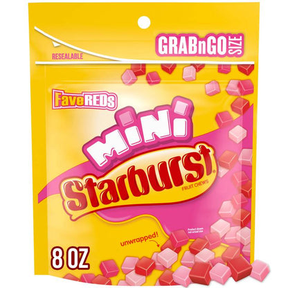 STARBURST Favereds Fruit Chewy Candy Grab N Go, 8 oz Bag