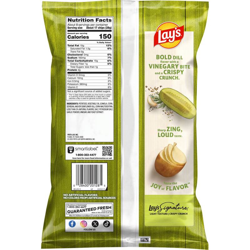 Lay's Cool Dill Pickle Potato Chips 7.75oz
