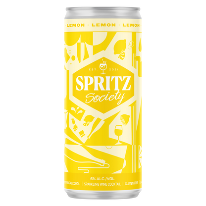 Spritz Society Lemon 4pk 250ml Can 6.0% ABV