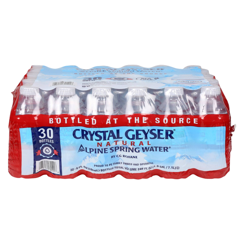 Crystal Geyser Spring Water 30pk 8oz Btl