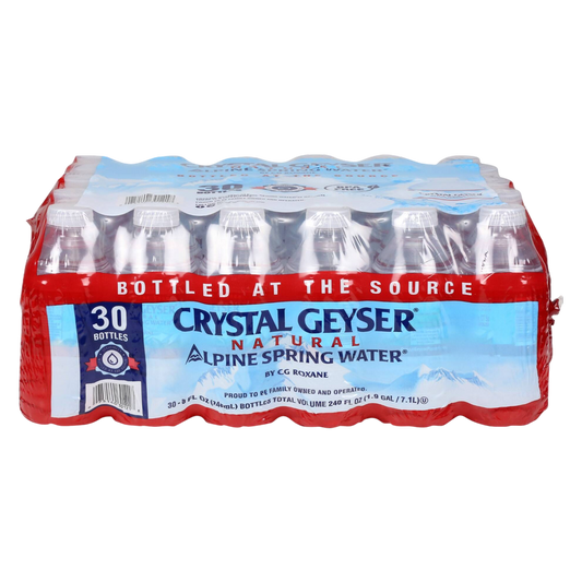 Crystal Geyser Spring Water 30pk 8oz Btl