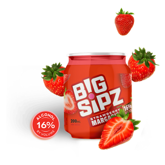 Big Sipz Strawberry Margarita 200mL