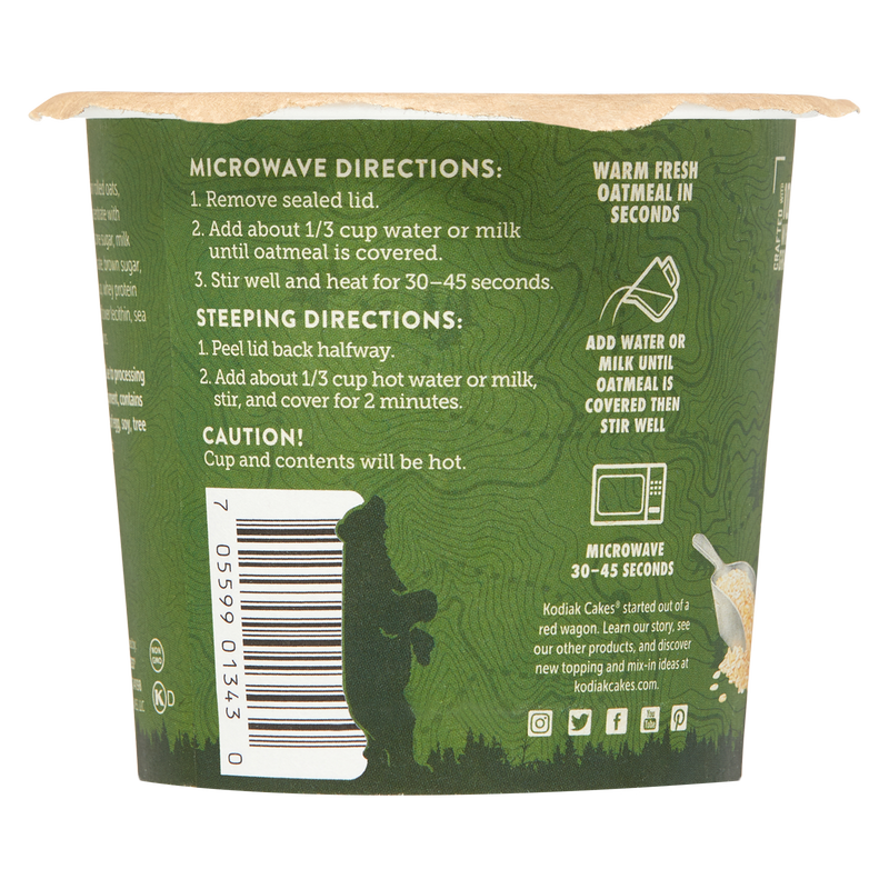 Kodiak Cakes Maple & Brown Sugar Oatmeal Power Cup 2.12oz