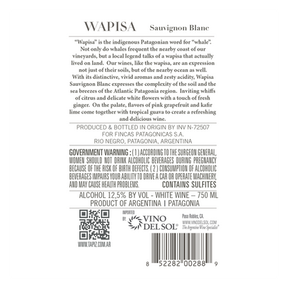 Wapisa Sauvignon Blanc 750ml