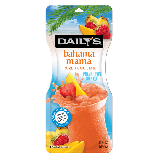 Dailys Bahama Mama Ready to Drink Single 10oz Pouch 5% ABV