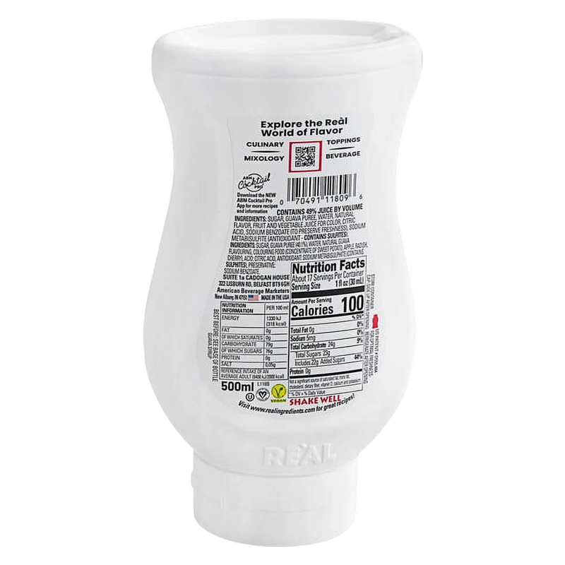 Simply Squeeze Real Guava Puree Syrup Infused Syrup 16.9oz Btl