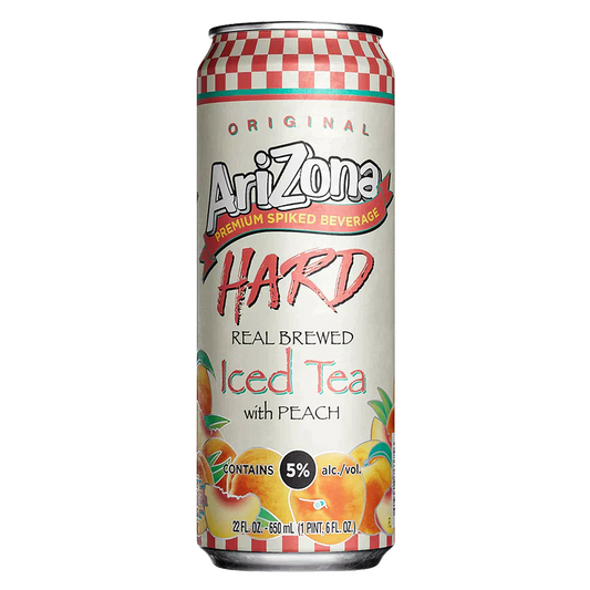 Arizona Hard Peach Tea Single 22oz Can 5.0% ABV