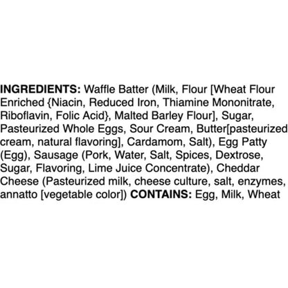 Nordic Waffles Sausage, Egg & Cheese Waffle Sandwich 2ct