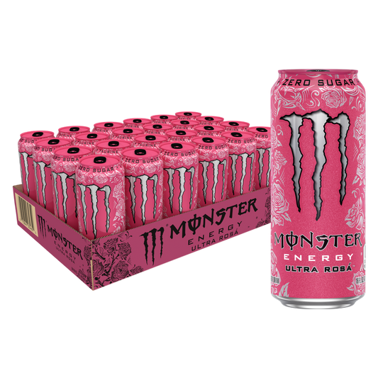 Monster Zero Ultra Rosa Energy 24pk 16oz Can- XL