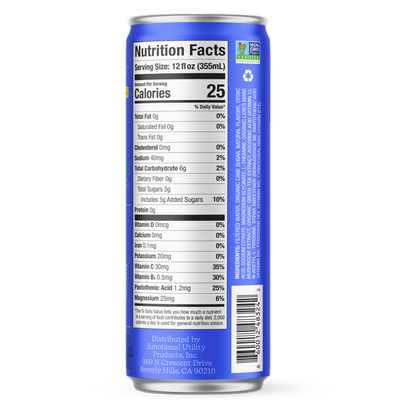 Emotional Utility Classic Cola Mood & Motivation Sparkling Beverage 12oz Can