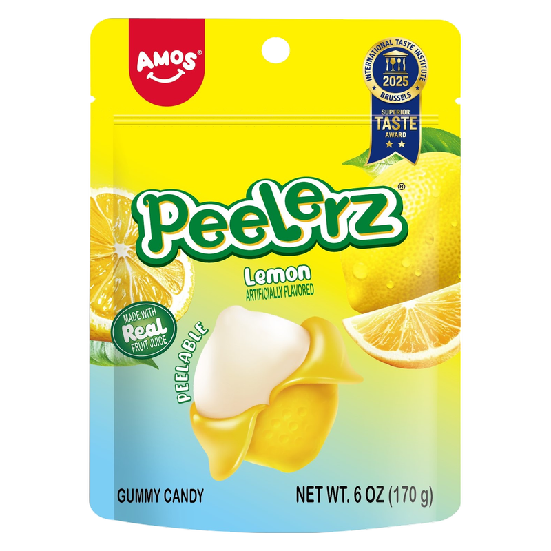 Amos Peelerz Gummy Lemon, 6 oz