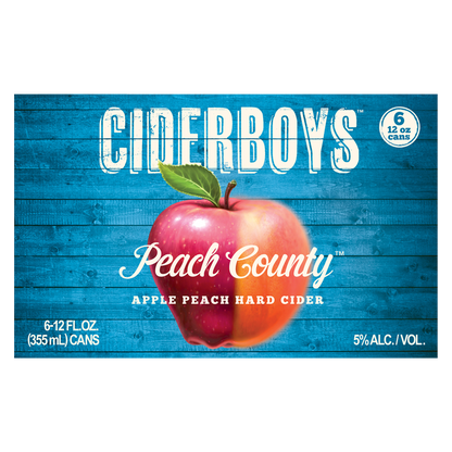 Ciderboys Seasonal Cider - Peach Country 6pk 12oz Can