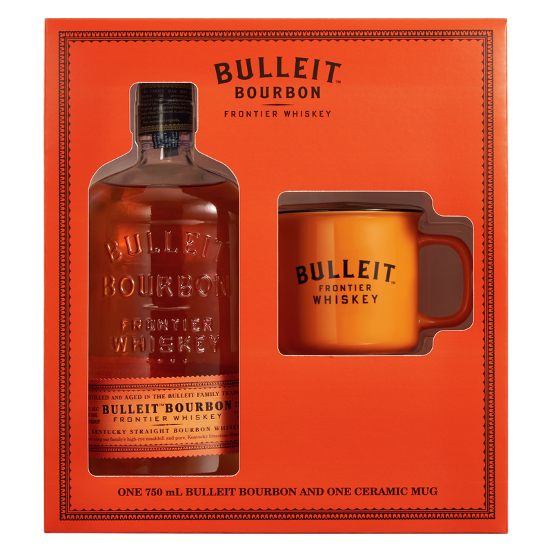 Bulleit Bourbon Whiskey Gift 750ml (90 Proof)