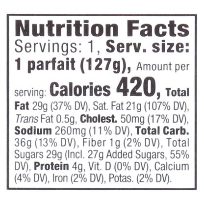 Our Specialty Treat Shop French Style Cheesecake Parfait Cup - 1ct