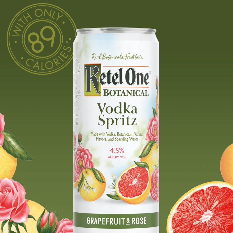 Ketel One Botanical Grapefruit & Rose Vodka Spritz 4pk 12oz Cans 4.5% ABV