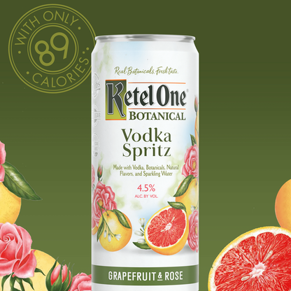 Ketel One Botanical Grapefruit & Rose Vodka Spritz 4pk 12oz Cans 4.5% ABV