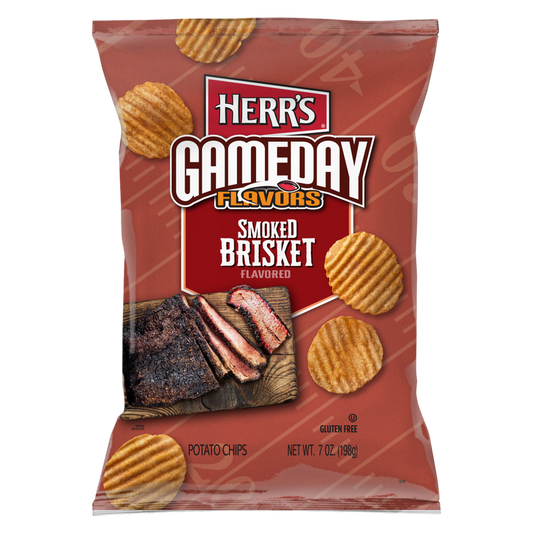 Herr's Gameday Brisket Ripple Chips, 7 oz