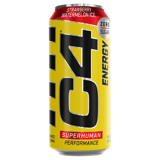C4 Strawberry Watermelon Ice Energy Drink 16oz Can