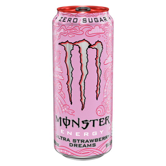 Monster Energy Ultra Strawberry Dreams Energy Drink 16oz Can