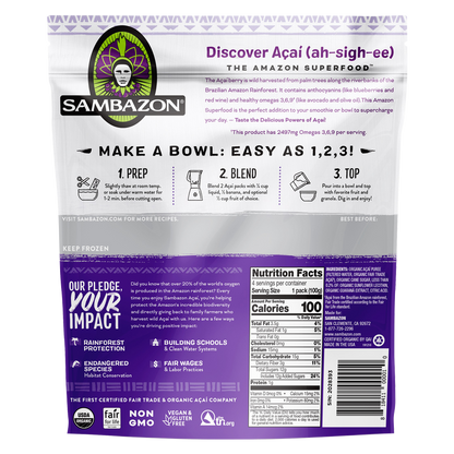 Sambazon Original Blend Smoothie Superfruit Pack