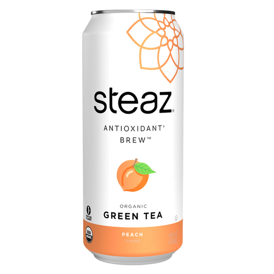 Steaz Peach Green Tea 16oz
