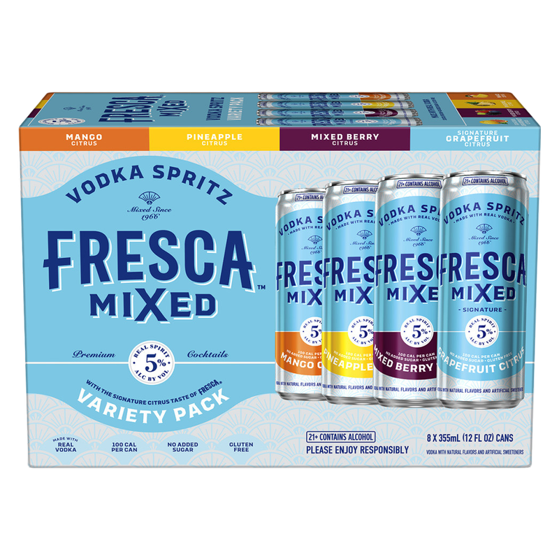 Fresca Mixed Vodka Spritz Variety Pack 8pk 12oz Can 5.0% ABV