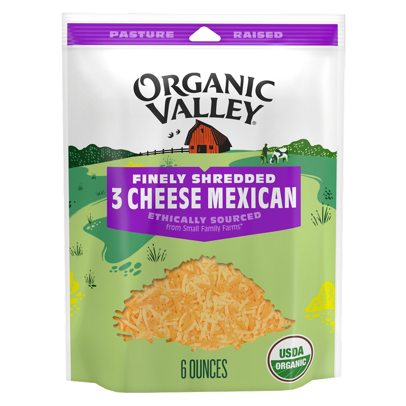 Organic Valley Mexican Blend Finely Shredded Cheese - 6oz