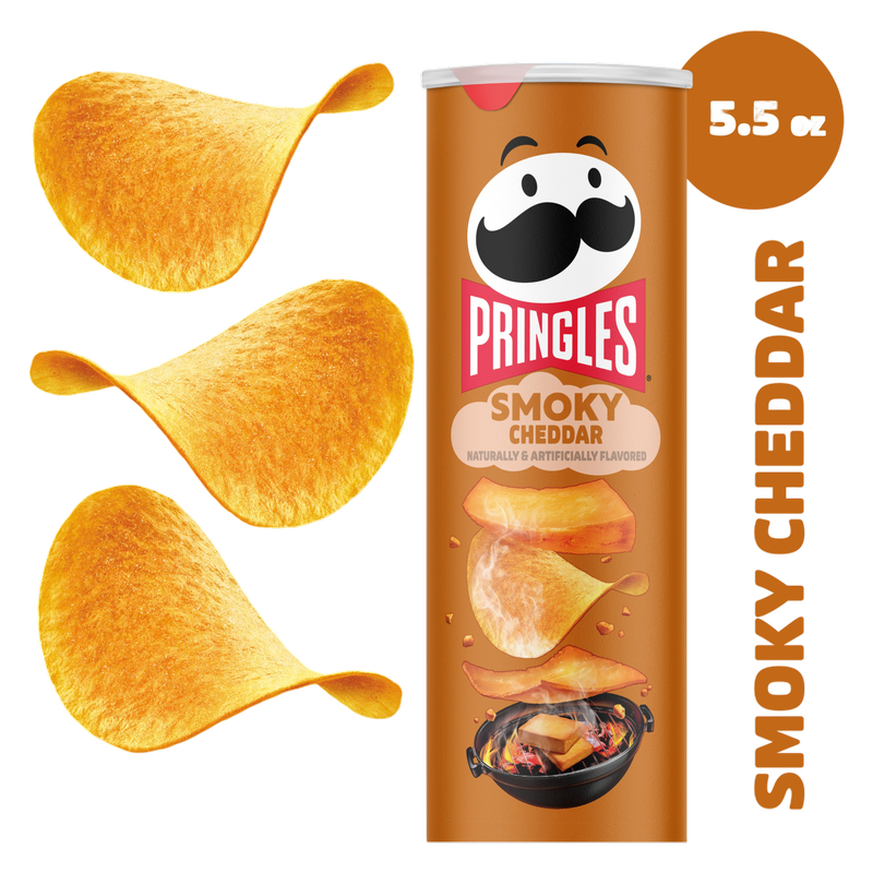 Pringles Smoky Cheddar, 5.5 oz