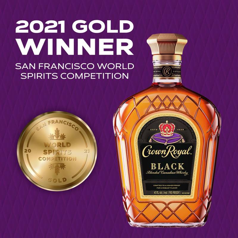 Crown Royal Black Blended Canadian Whisky, 375 mL