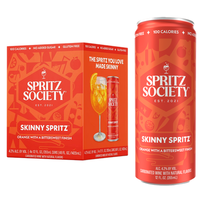 Spritz Society Skinny Spritz 4pk 12oz Can 4.2% ABV