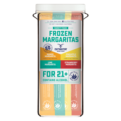 Cutwater Frozen Margarita Pops 12pk 100ml