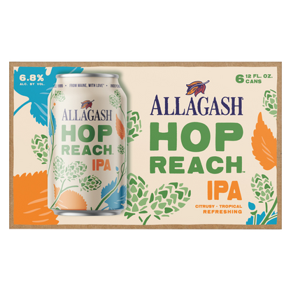 Allagash Hop Reach IPA 6pk 12oz Can 6.8% ABV