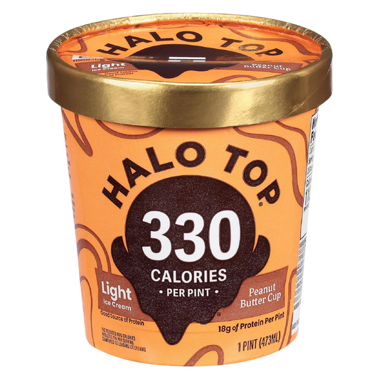 Halo Top Peanut Butter Cup Light Ice Cream, 16 fl oz Pint