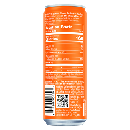 Red Bull The Amber Edition Strawberry Apricot Energy Drink 4pk 12oz Can