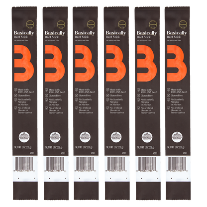 Basically Premium Sweet Heat Beef Sticks, 6ct