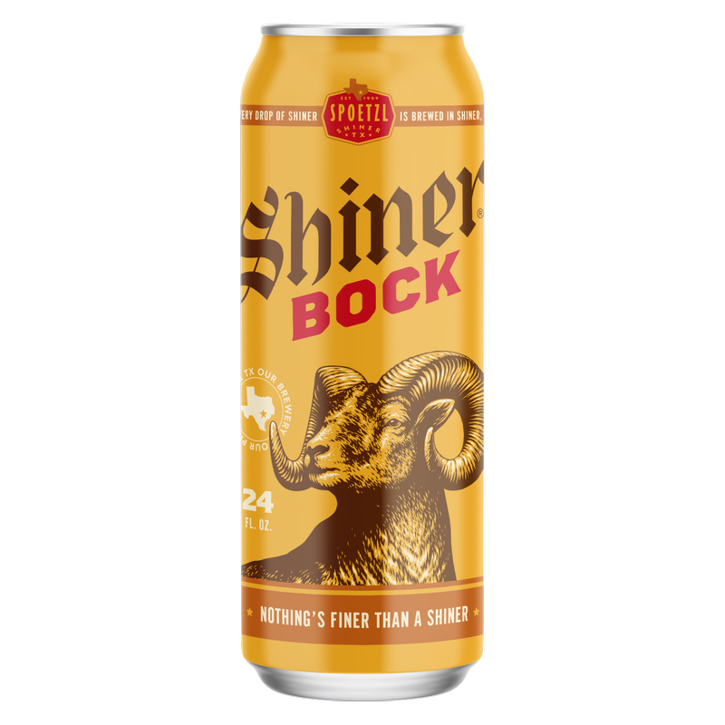 Shiner Bock Single 24oz Can 4.4% ABV