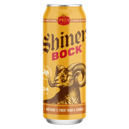 Shiner Bock Single 24oz Can 4.4% ABV
