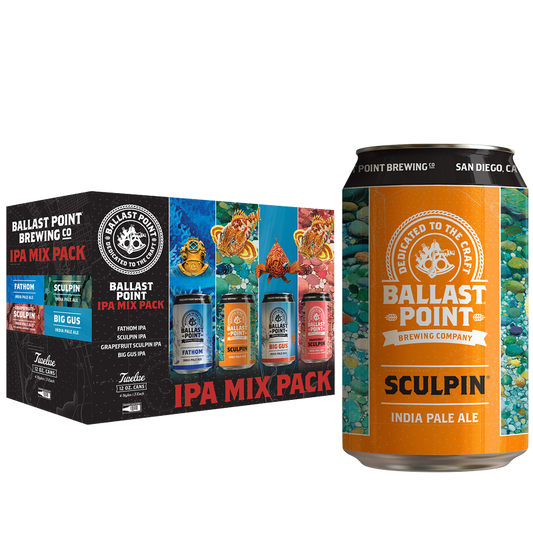 Ballast Point IPA Variety 12pk 12oz Btl 7.0% ABV