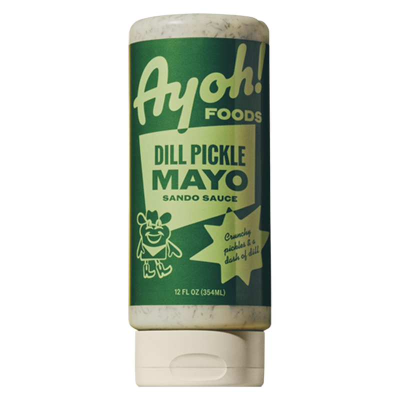 Ayoh! Dill Pickle Mayo Sando Sauce, 12oz. By Molly Baz