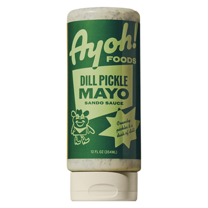 Ayoh! Dill Pickle Mayo Sando Sauce, 12oz. By Molly Baz