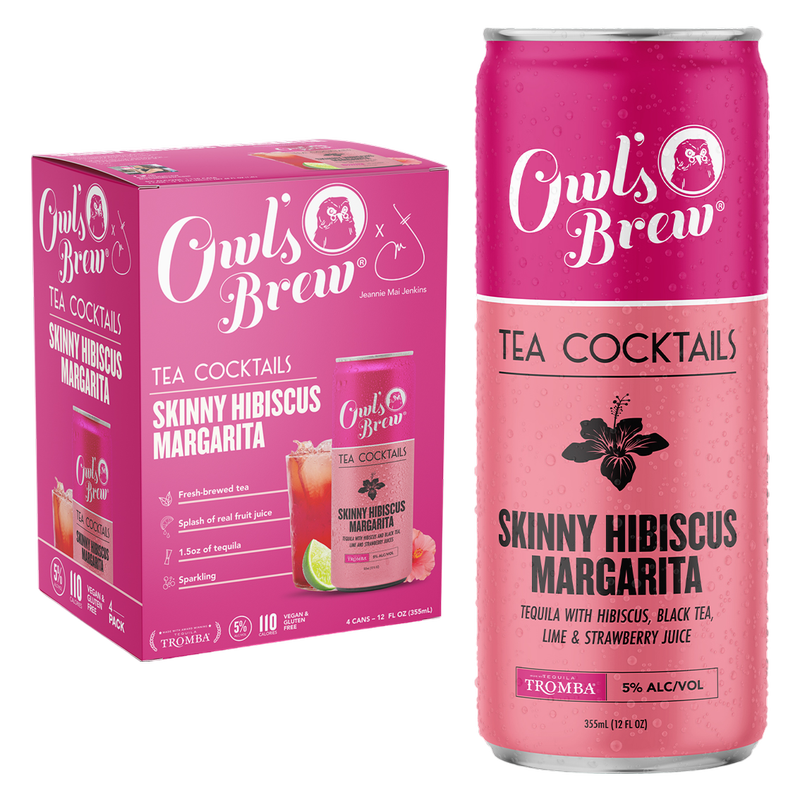 Owl's Brew Skinny Hibiscus Margarita 4pk 12oz Can 5% ABV