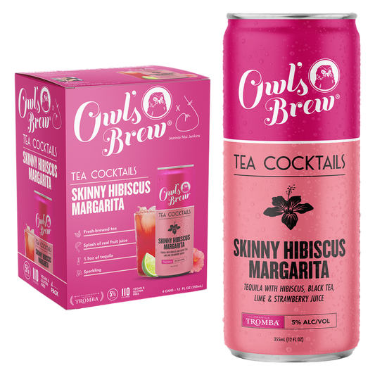 Owl's Brew Skinny Hibiscus Margarita 4pk 12oz Can 5% ABV
