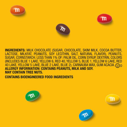 M&M's Peanut Milk Chocolate Candies 10.05oz