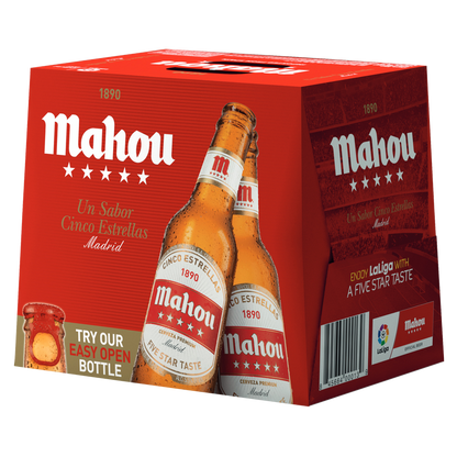 Mahou Cinco Estrellas 12pk 8.4oz Btl 5.5% ABV