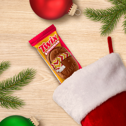 Twix Caramel Cookie Snowman, 1.06 oz