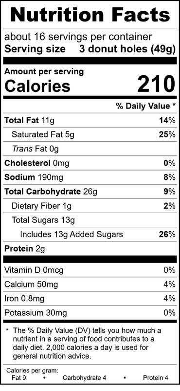 Clyde's Old Fashioned Donut Holes - 12oz