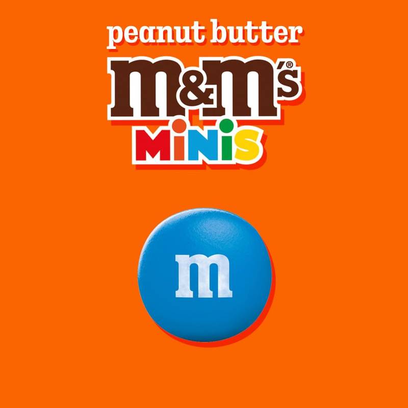 M&M's Minis Peanut Butter Candy Resealable Bag, 15 oz